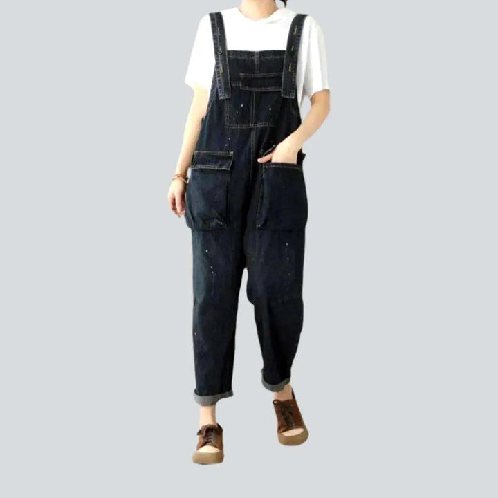 90s baggy denim dungaree for ladies | Jeans4you.shop