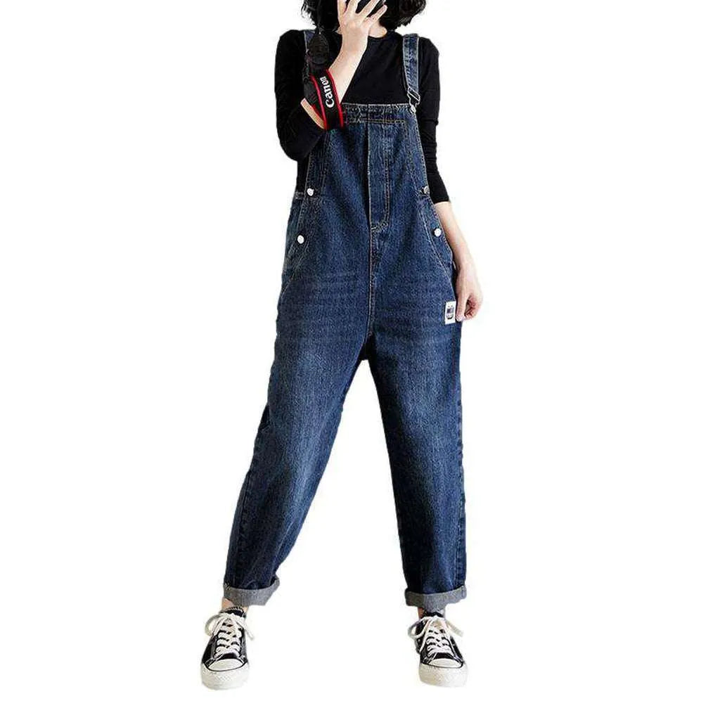 90s Denim Overall for Women - Blue