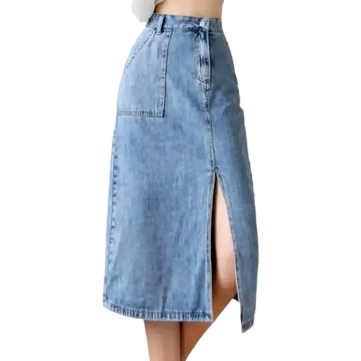 90s midi denim skirt
 for ladies