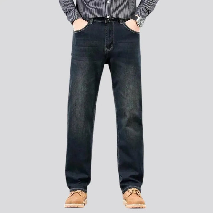 High-waist men's jeans