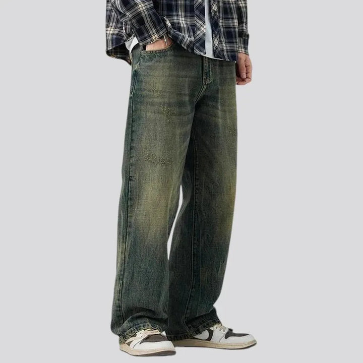 Baggy fashion 90s men's jeans