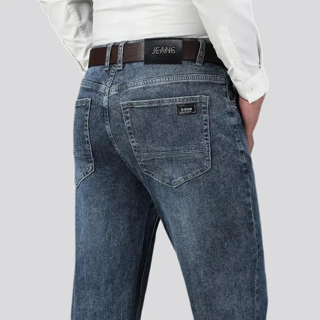 High rise jeans for men