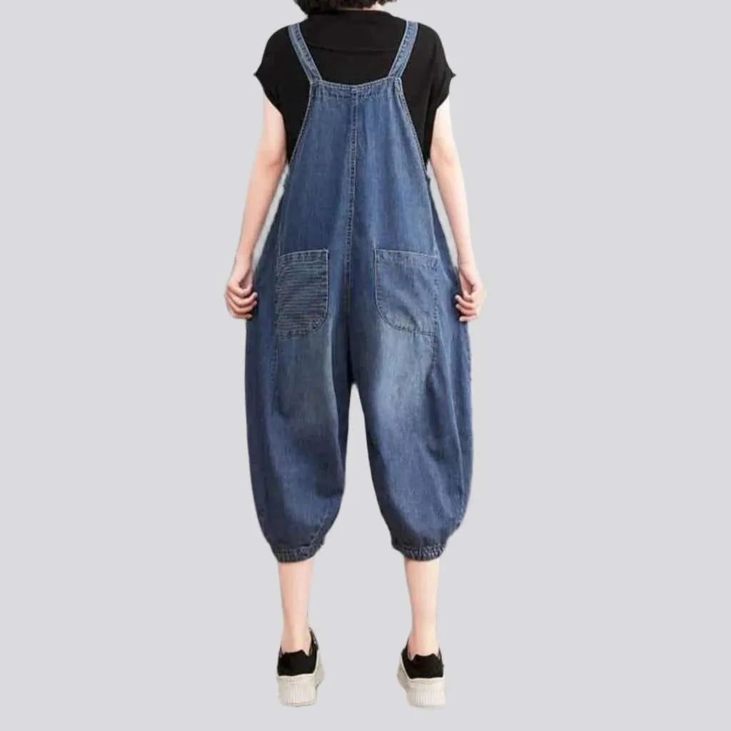 Baggy denim jumpsuit
 for ladies