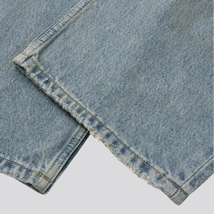 Vintage light wash baggy men's jeans