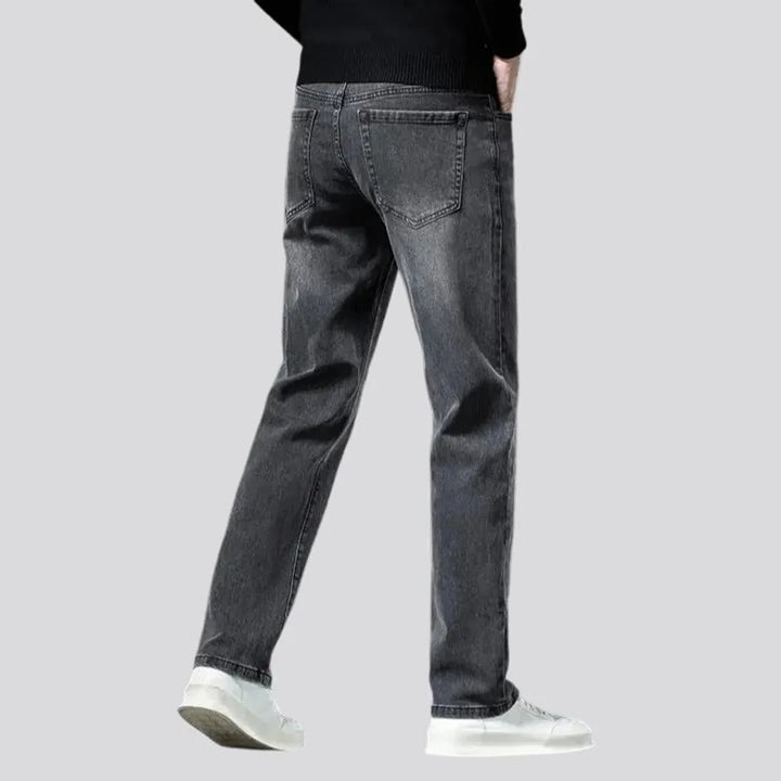 Stretchable vintage tapered men's jeans