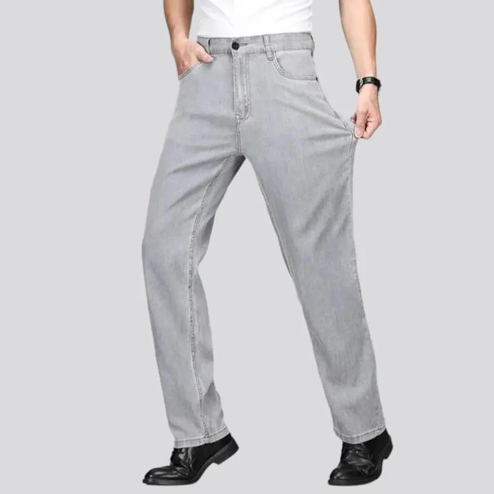 Monochrome men's ultra-thin jeans