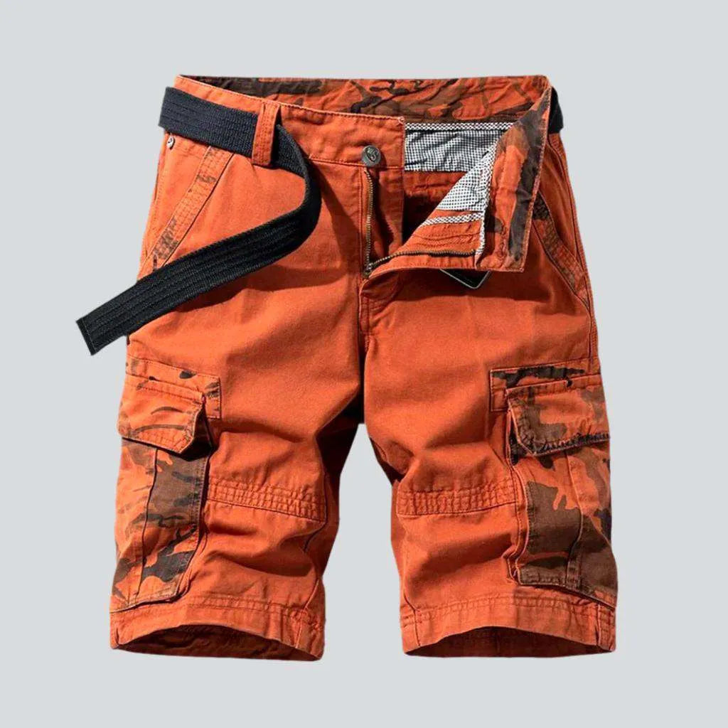 Camouflage cargo men's denim shorts | Jeans4you.shop