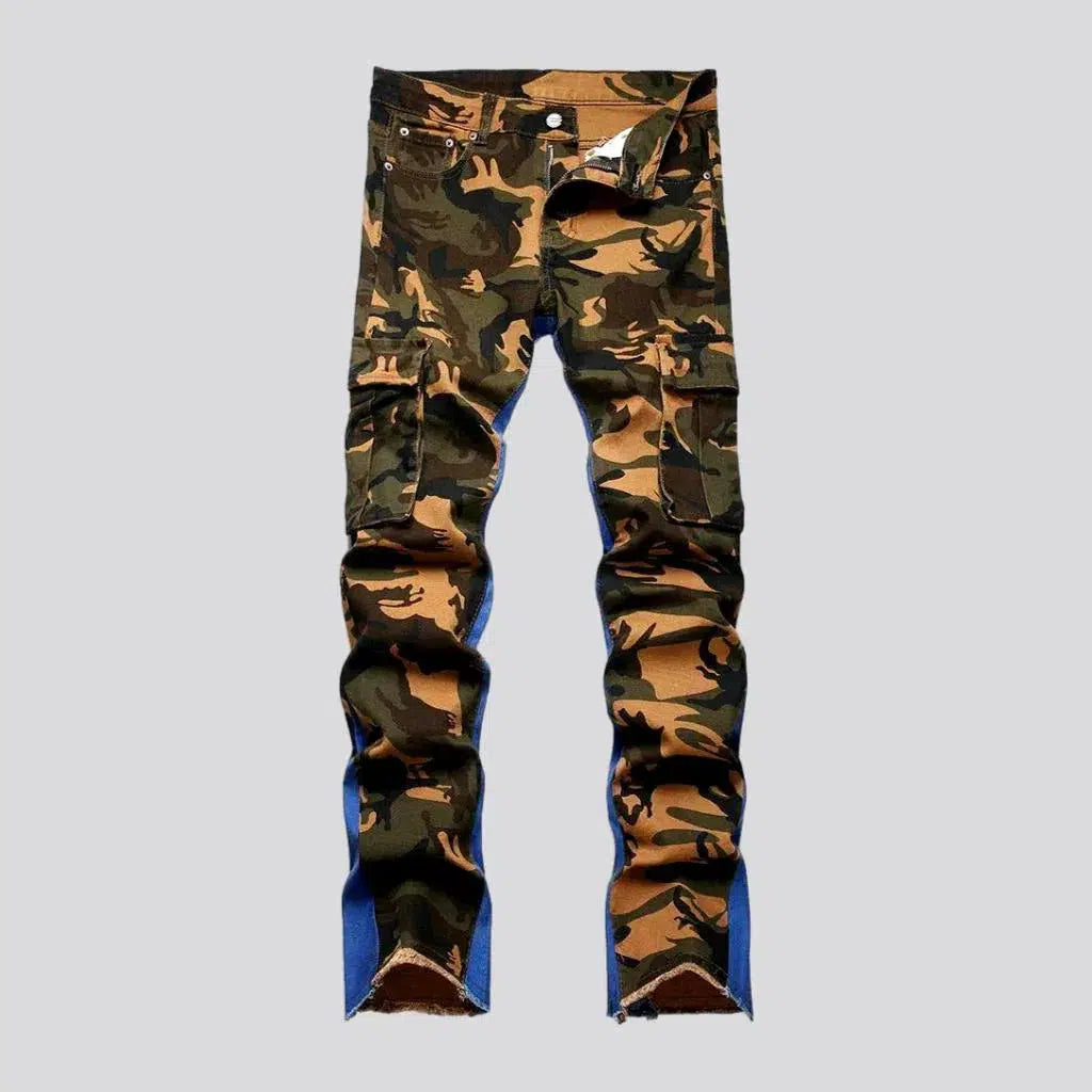 Camouflage men's cargo jeans | Jeans4you.shop