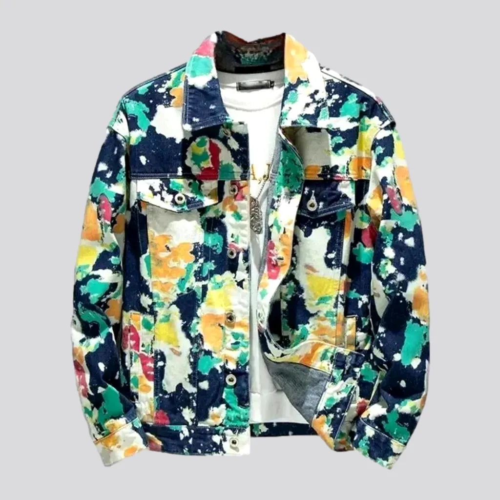 Camouflage oversized denim jacket | Jeans4you.shop