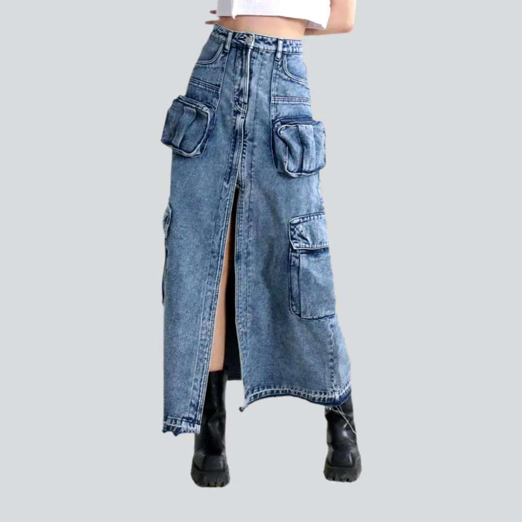 Cargo women's jean skirt | Jeans4you.shop