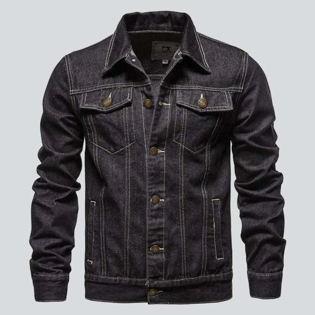 Classic regular men's jeans jacket | Jeans4you.shop