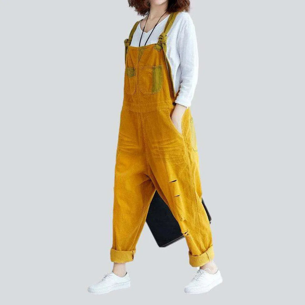 Color urban women's denim jumpsuit | Jeans4you.shop
