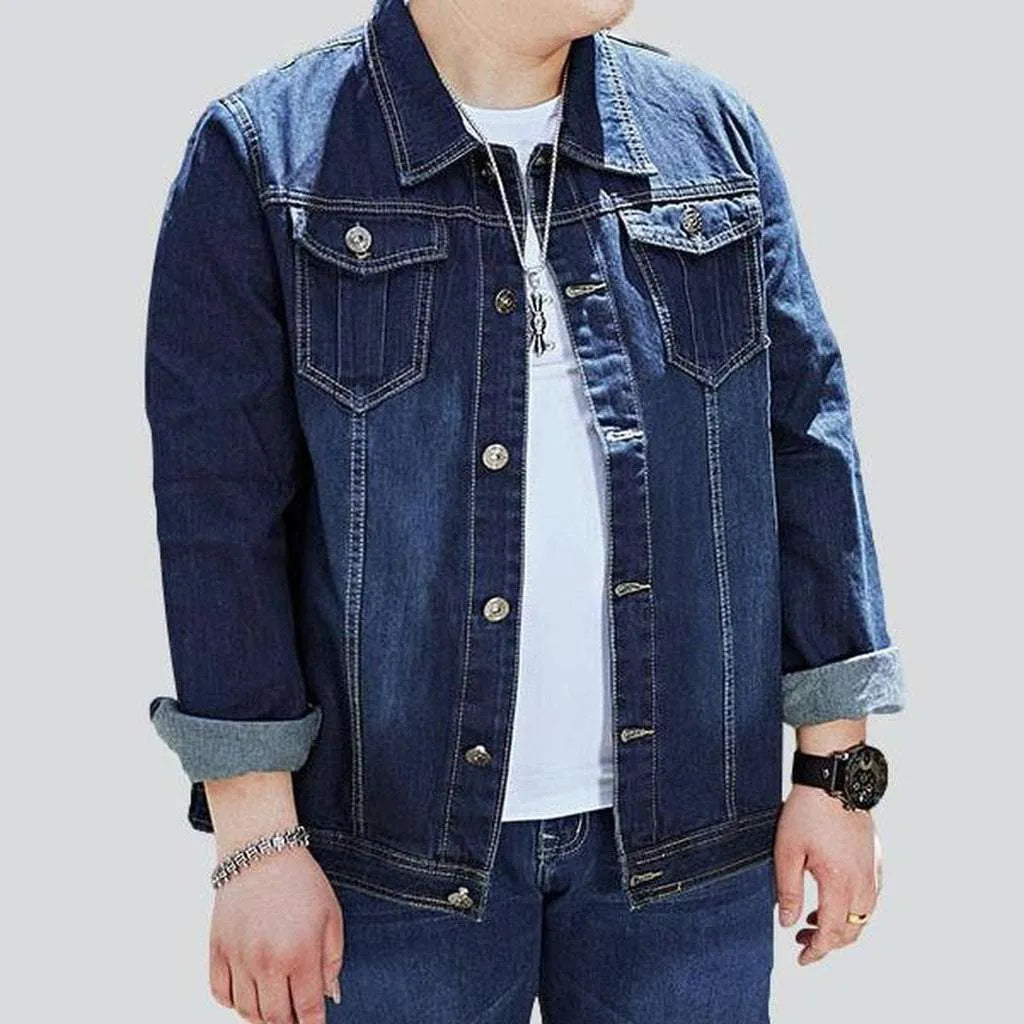 Dark blue regular men's jacket | Jeans4you.shop