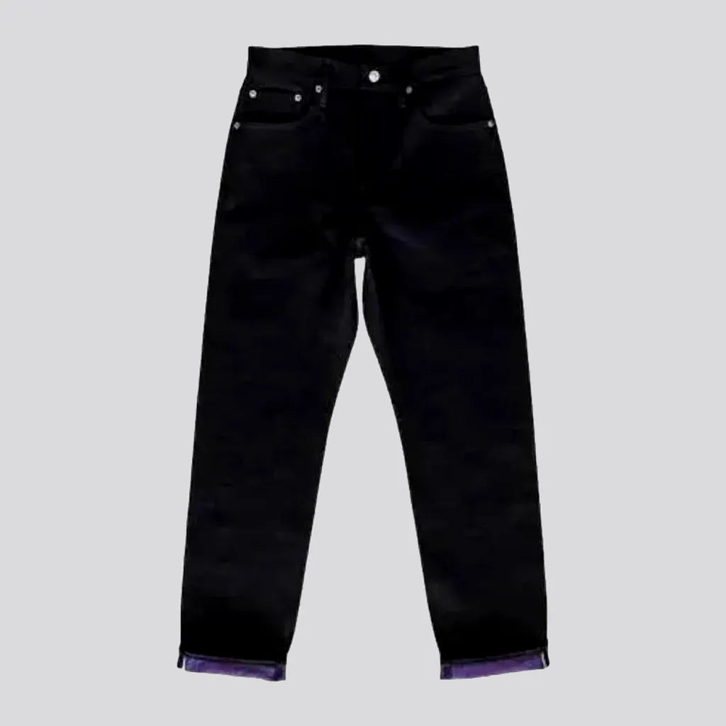 Dark-wash double-dyeing jeans
 for men | Jeans4you.shop