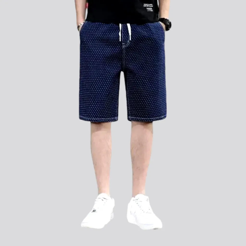 Dark-wash loose men's denim shorts | Jeans4you.shop