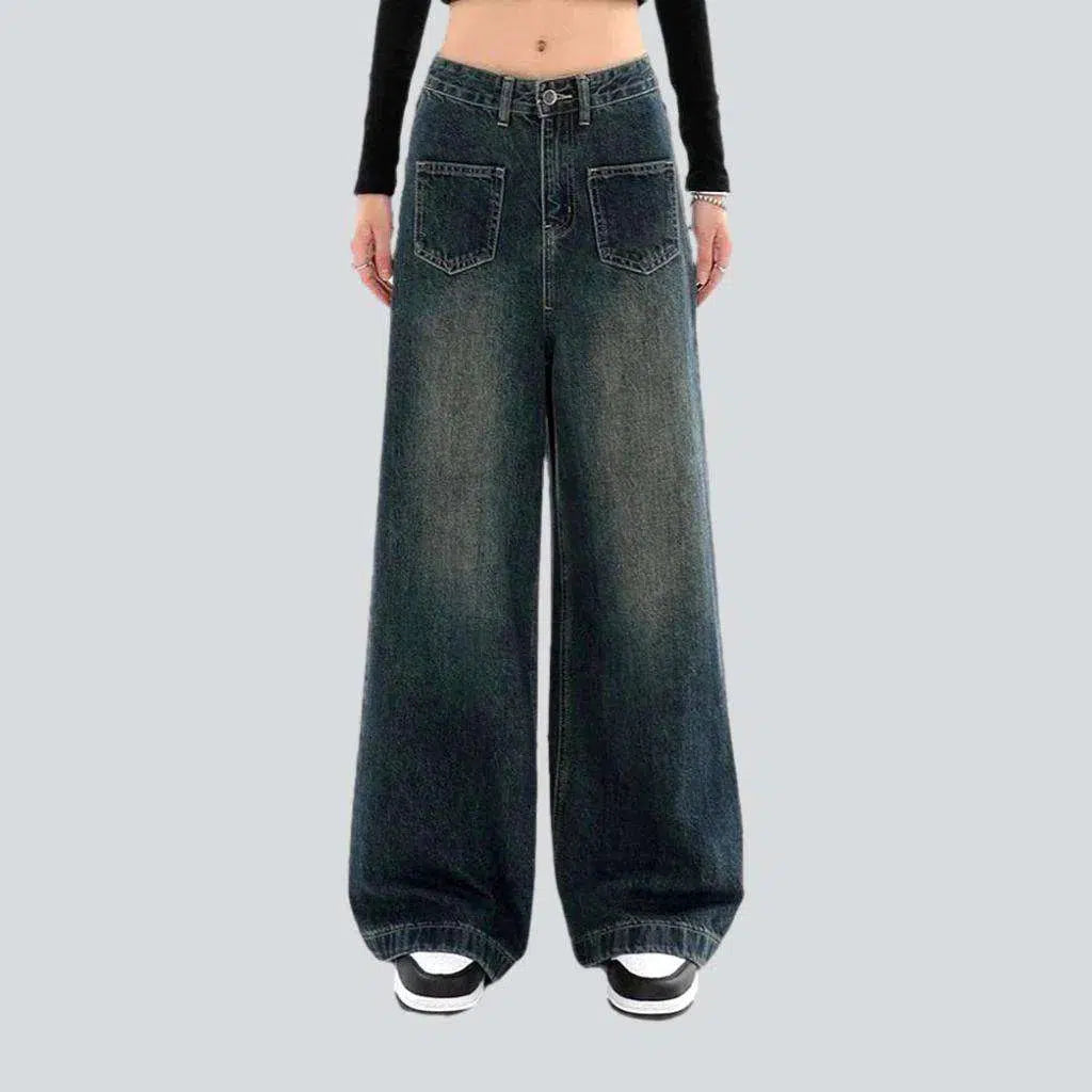 Dark wash women's vintage jeans | Jeans4you.shop