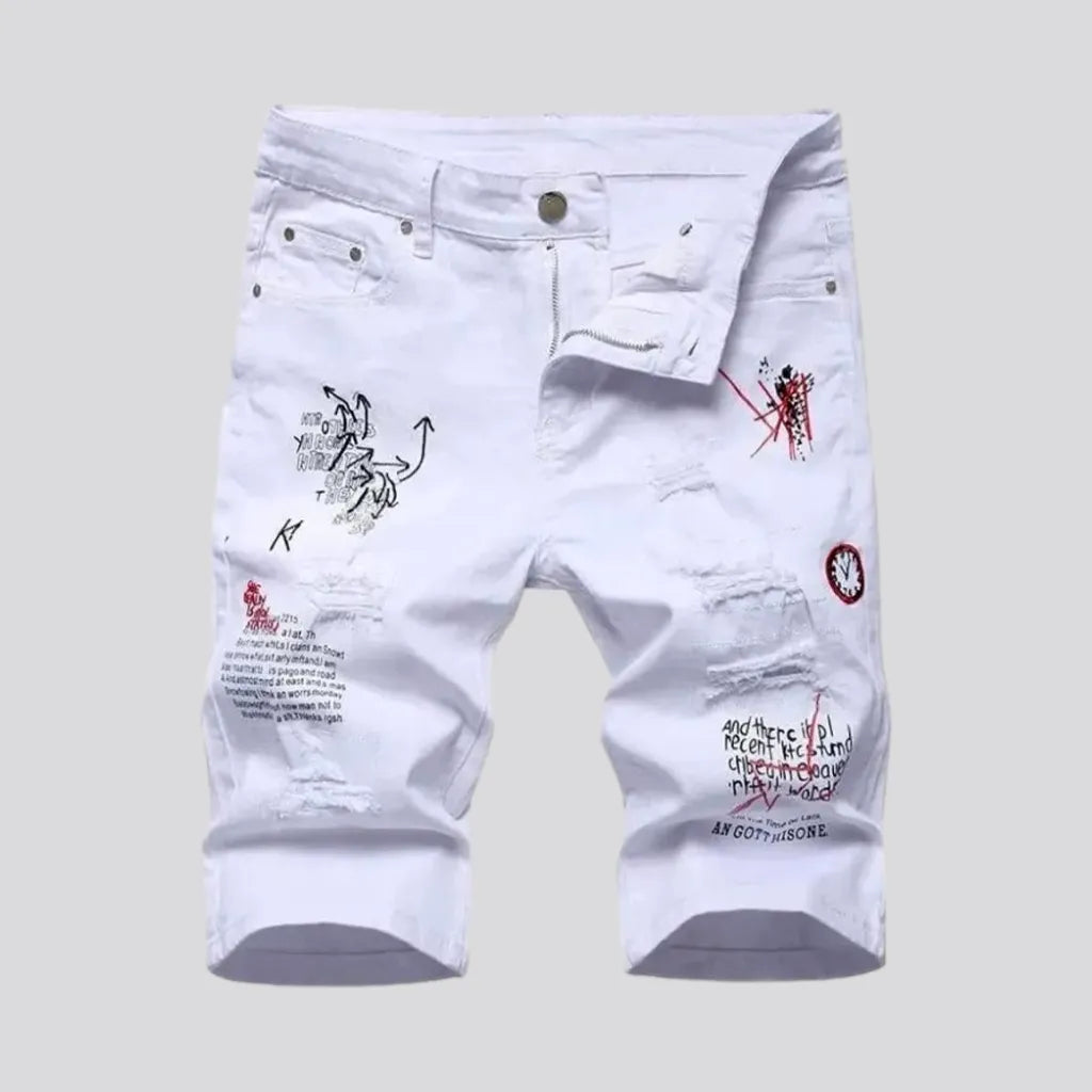 Distressed denim shorts
 for men | Jeans4you.shop