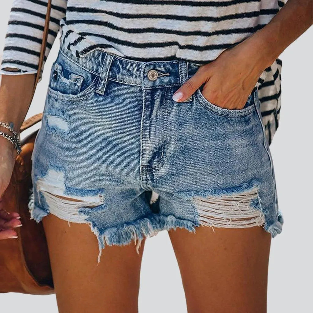 Distressed summer women's jeans shorts | Jeans4you.shop