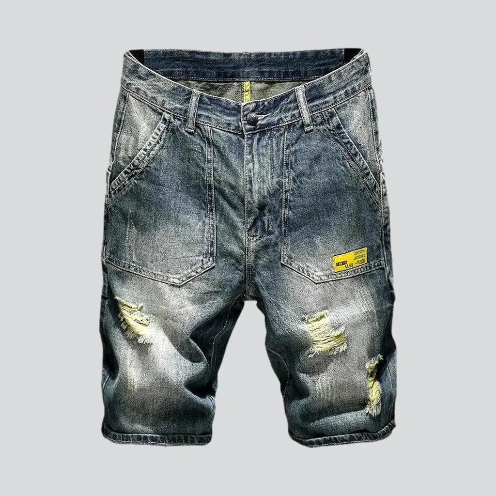 Distressed vintage men's denim shorts | Jeans4you.shop