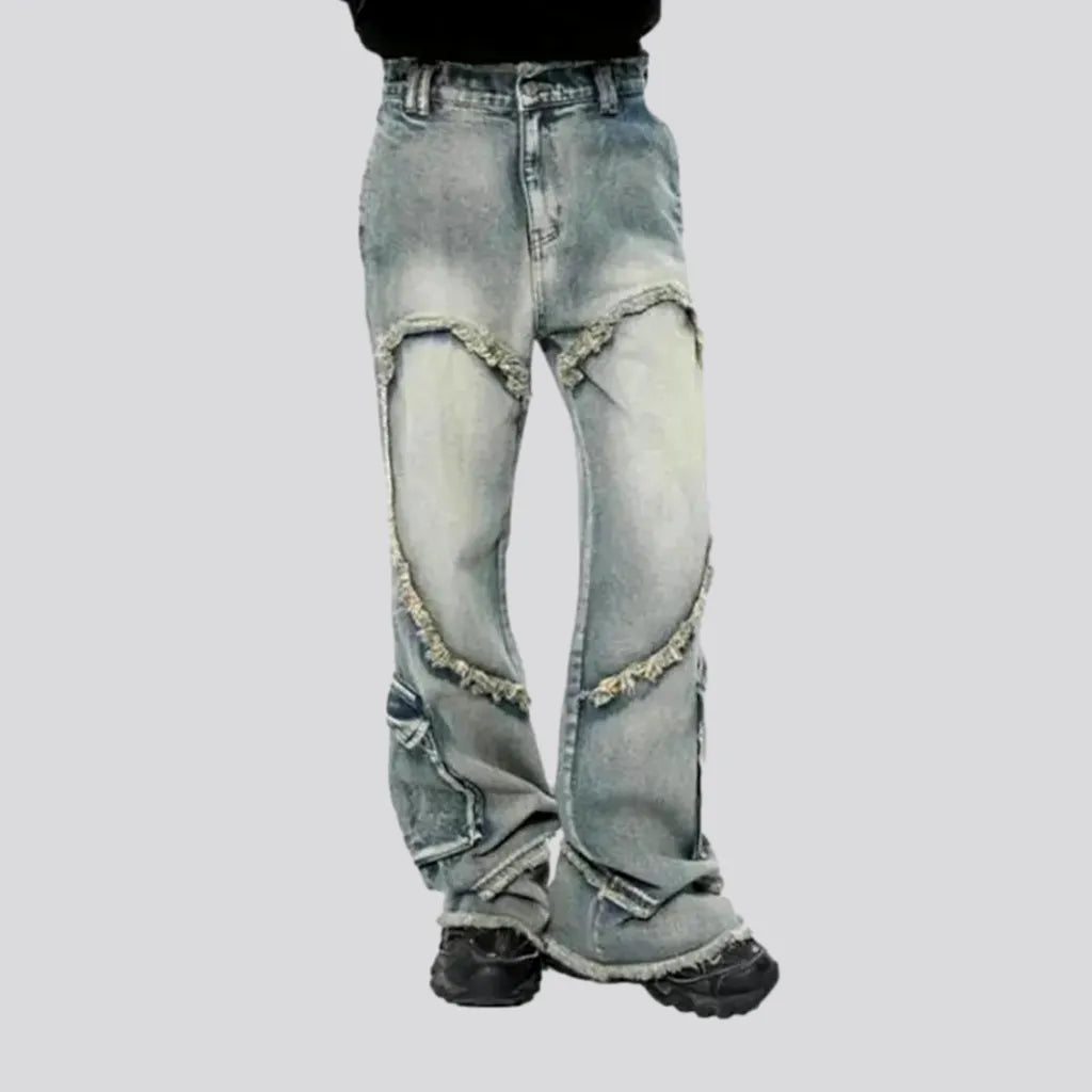 Embroidered men's baggy jeans | Jeans4you.shop
