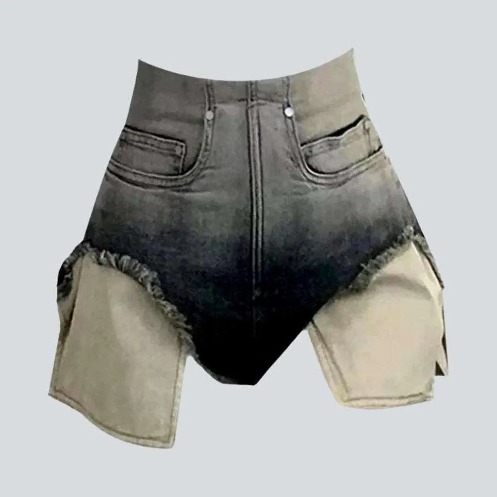 Exposed pocket vintage denim shorts | Jeans4you.shop