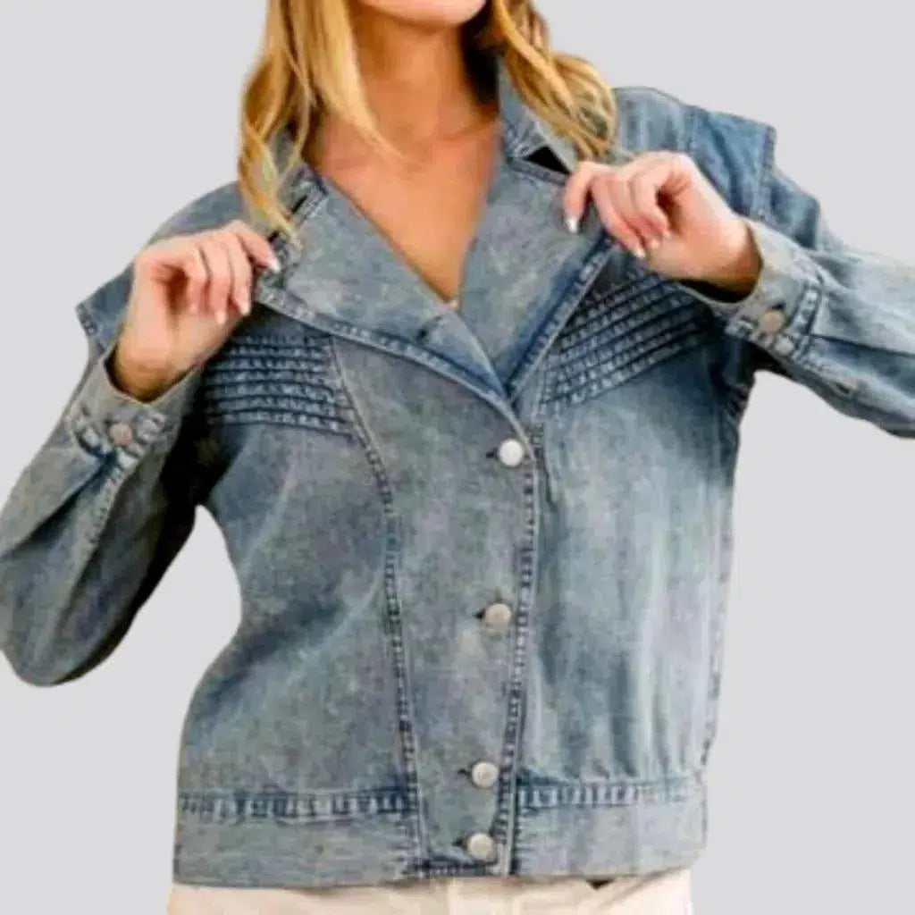 Fashion oversized jean jacket for ladies | Jeans4you.shop