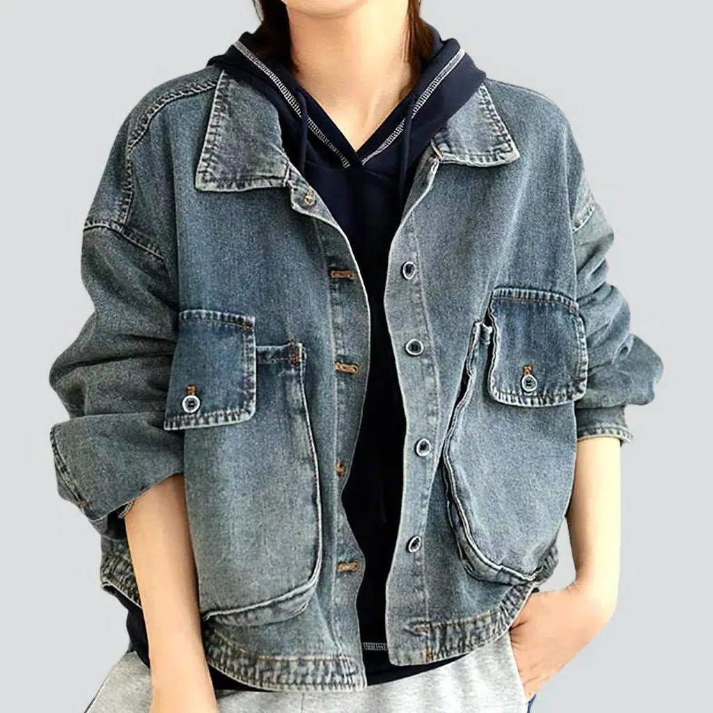 Fashion oversized jean jacket
 for women | Jeans4you.shop