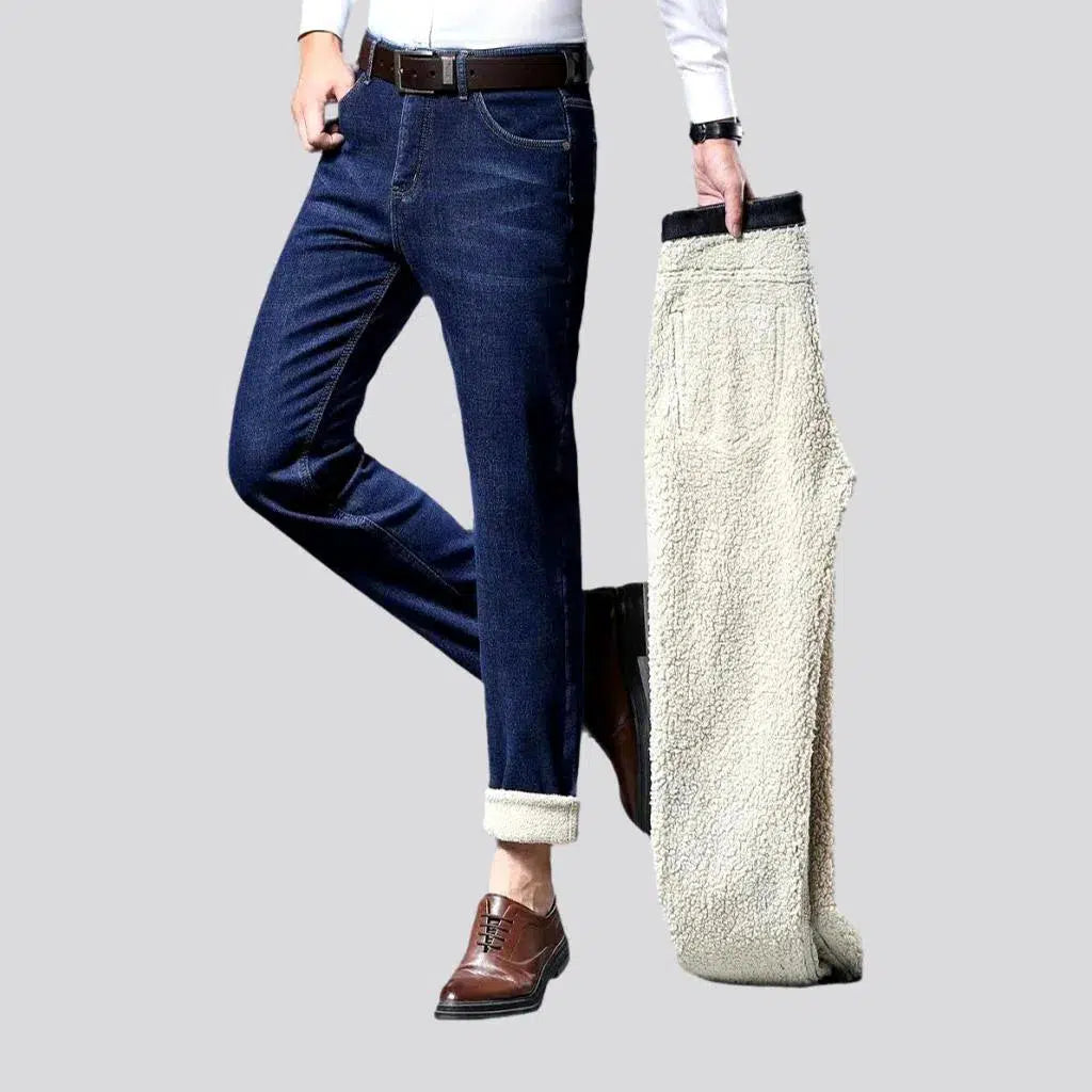 Fleece whiskered jeans
 for men | Jeans4you.shop