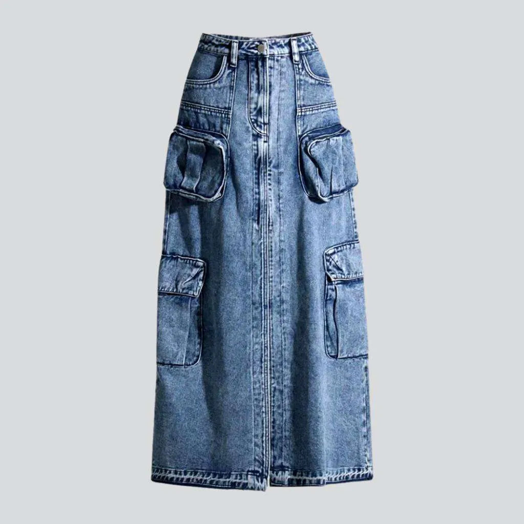 Long vintage jeans skirt
 for women | Jeans4you.shop