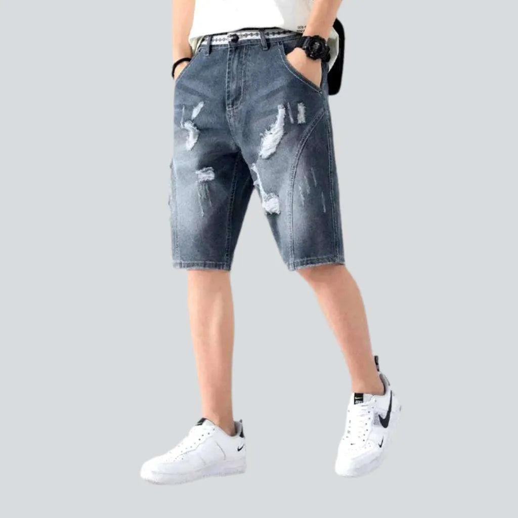 Loose men's ripped denim shorts | Jeans4you.shop