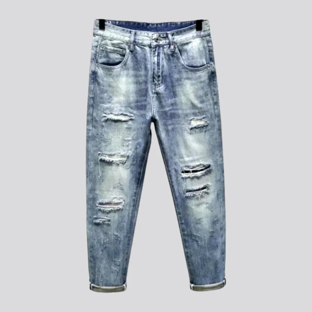 Mid-waist men's loose jeans | Jeans4you.shop