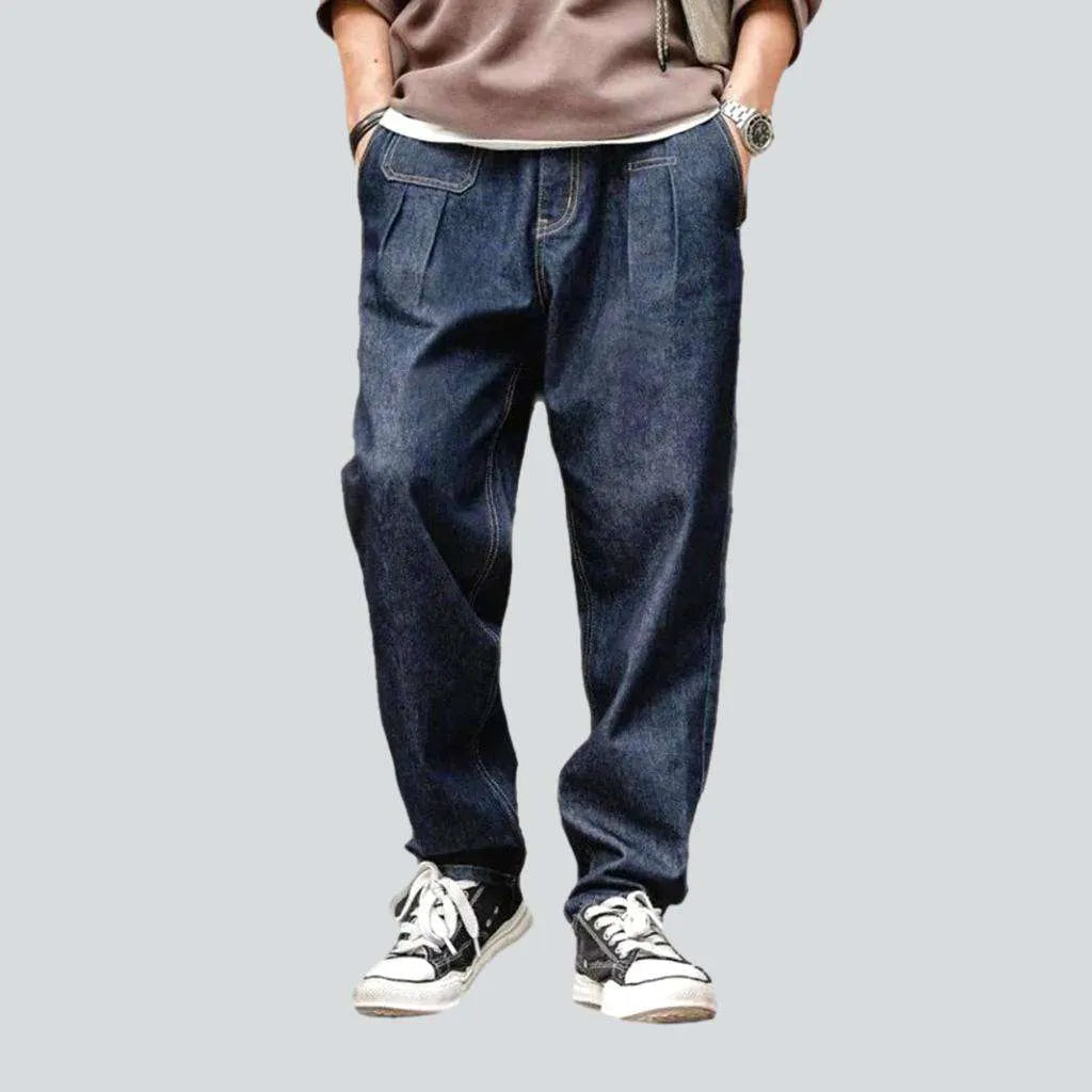 Pleated waistline men's jeans | Jeans4you.shop