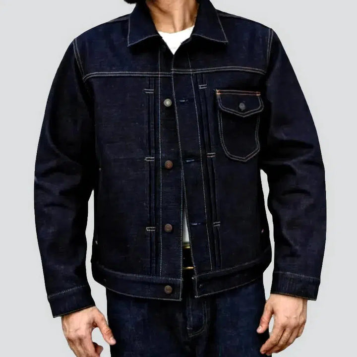 Regular self-edge men's jean jacket | Jeans4you.shop