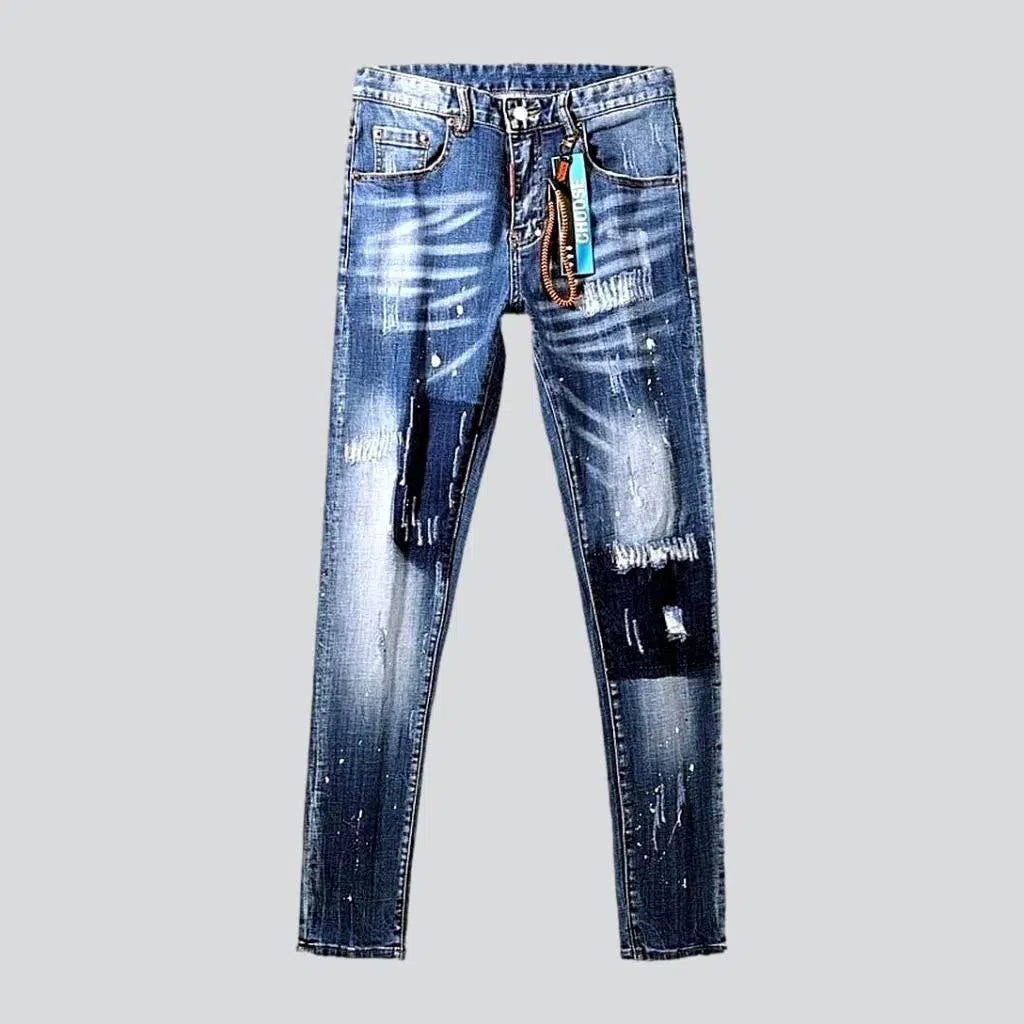 Sanded medium men's wash jeans | Jeans4you.shop