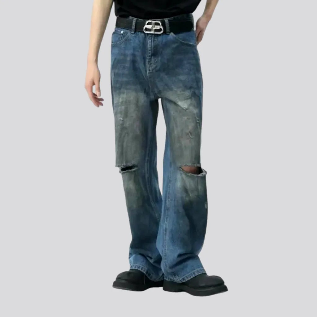 Sanded men's painted jeans | Jeans4you.shop