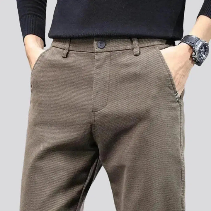 Color men's slim jeans