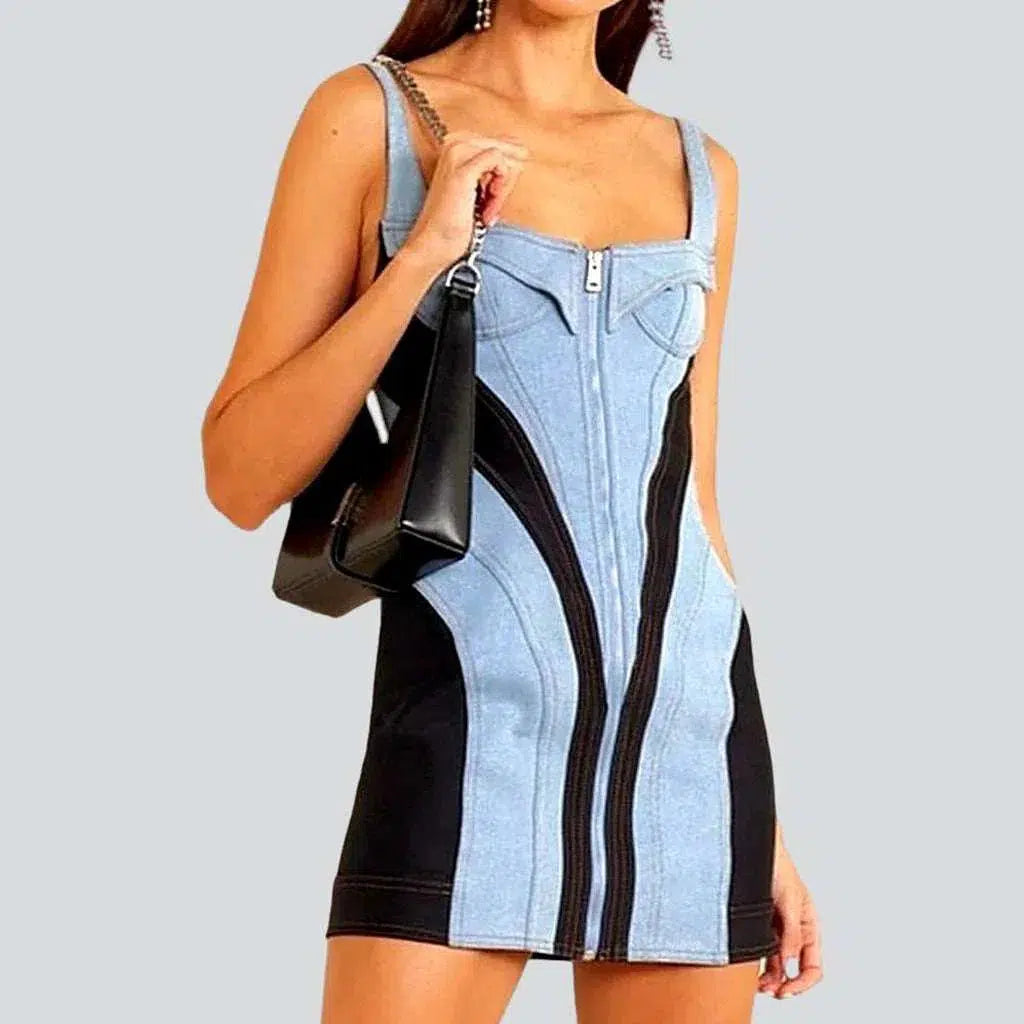 Shoulder straps denim dress
 for ladies | Jeans4you.shop