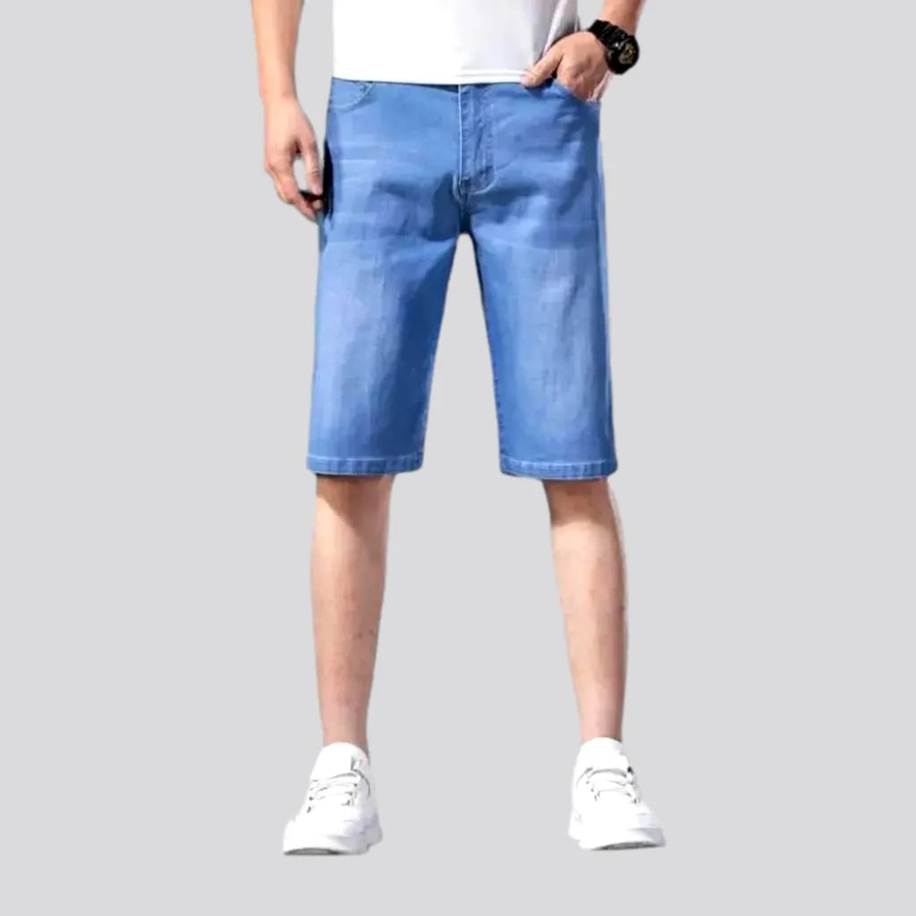Straight ultra-thin men's denim shorts | Jeans4you.shop