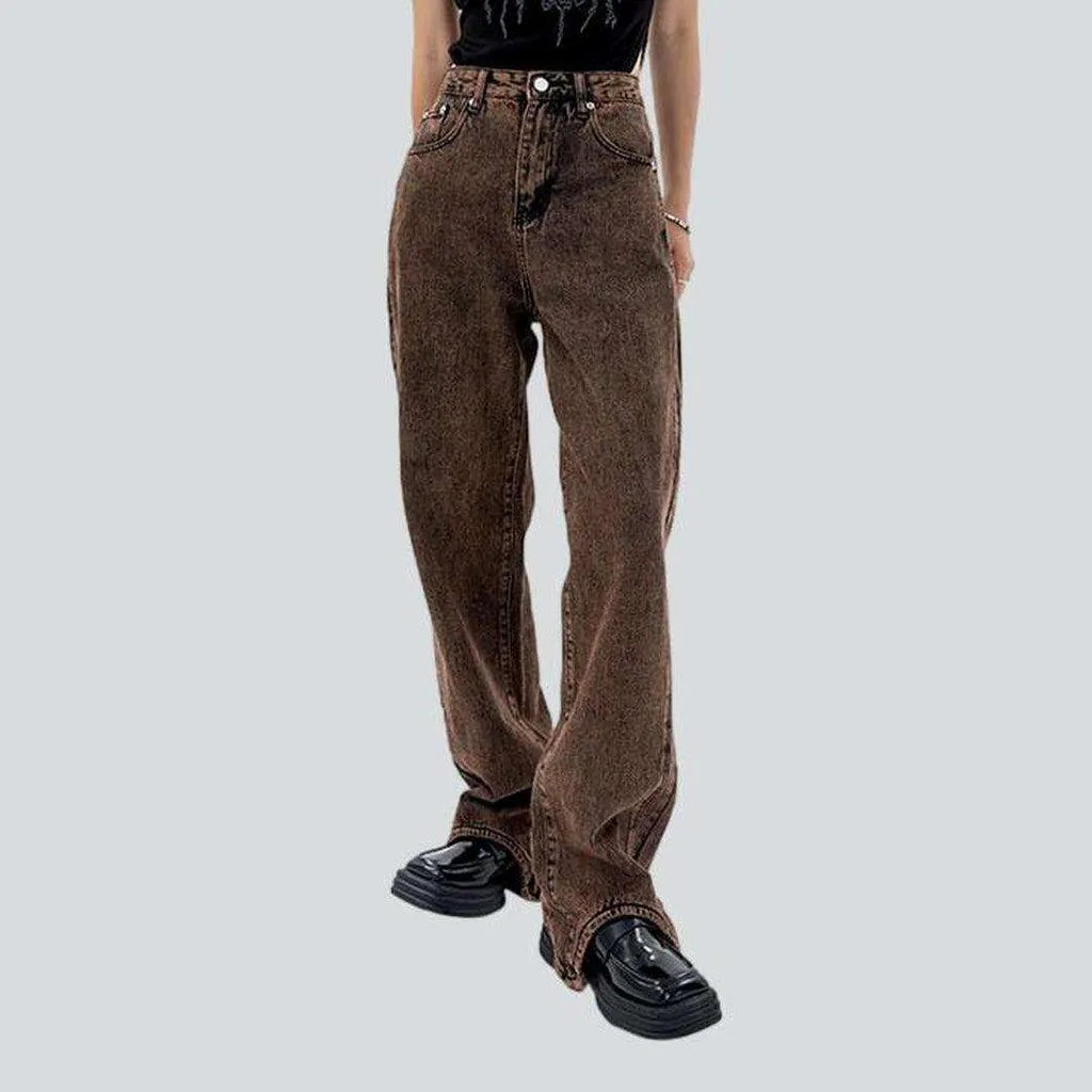 Vintage brown women's baggy jeans | Jeans4you.shop