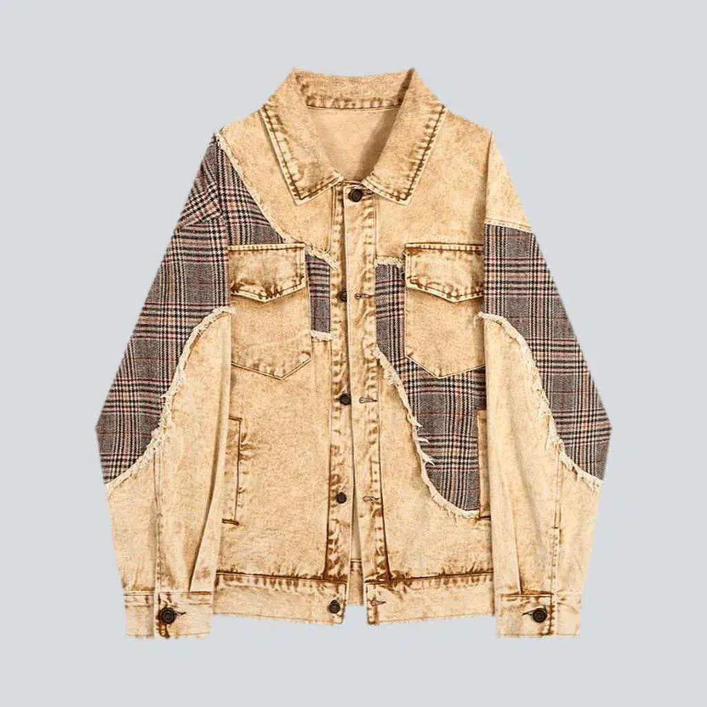 Vintage patchwork women's denim jacket | Jeans4you.shop