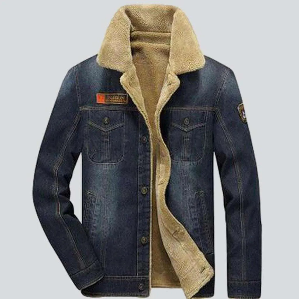 Warm jeans jacket for men | Jeans4you.shop