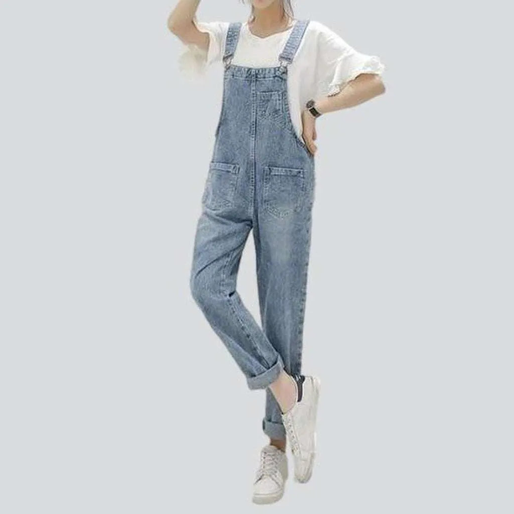 Washed women's jeans overall | Jeans4you.shop
