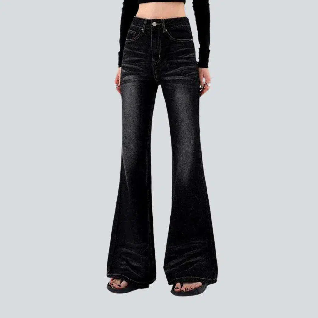 Whiskered women's black jeans | Jeans4you.shop