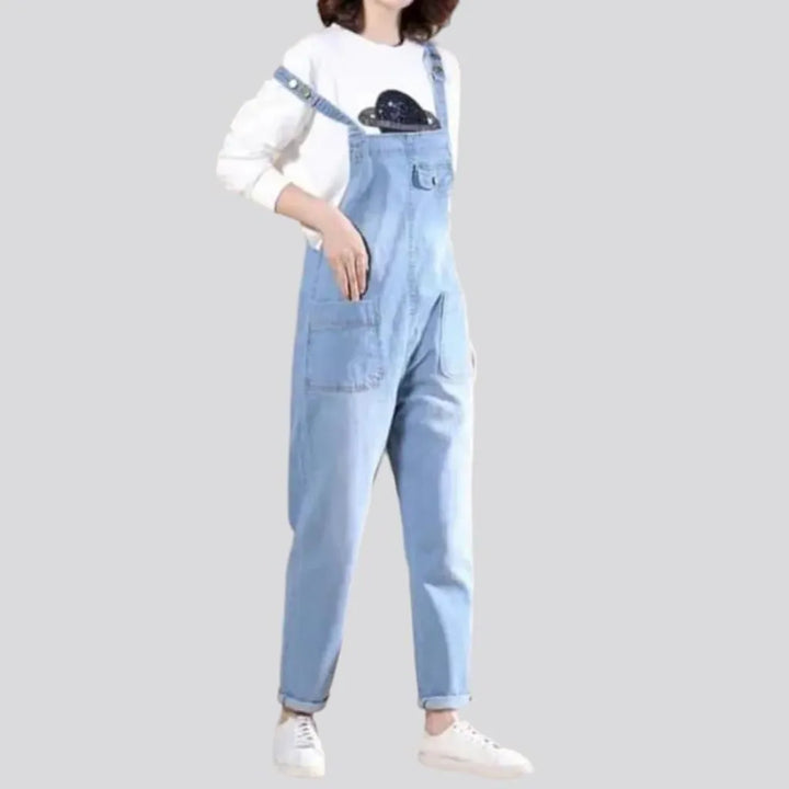 90s loose denim jumpsuit
 for women