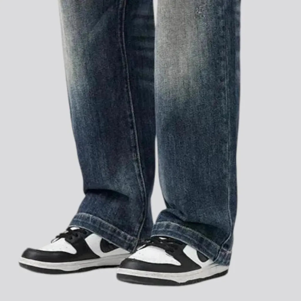 Vintage baggy-fit stylish men's jeans