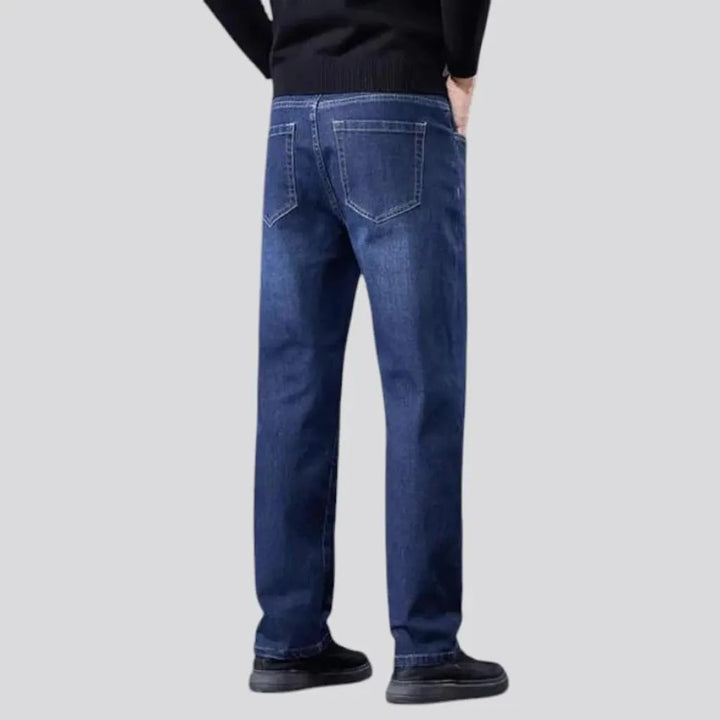 High rise stretchable men's jeans