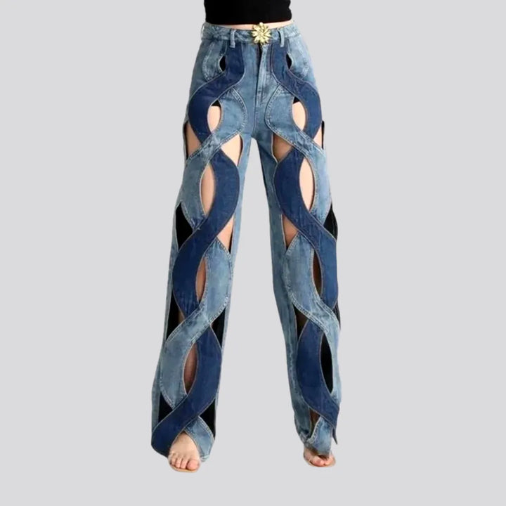 Fashionable Cutout High-rise Women's Jeans | Jeans4you.shop