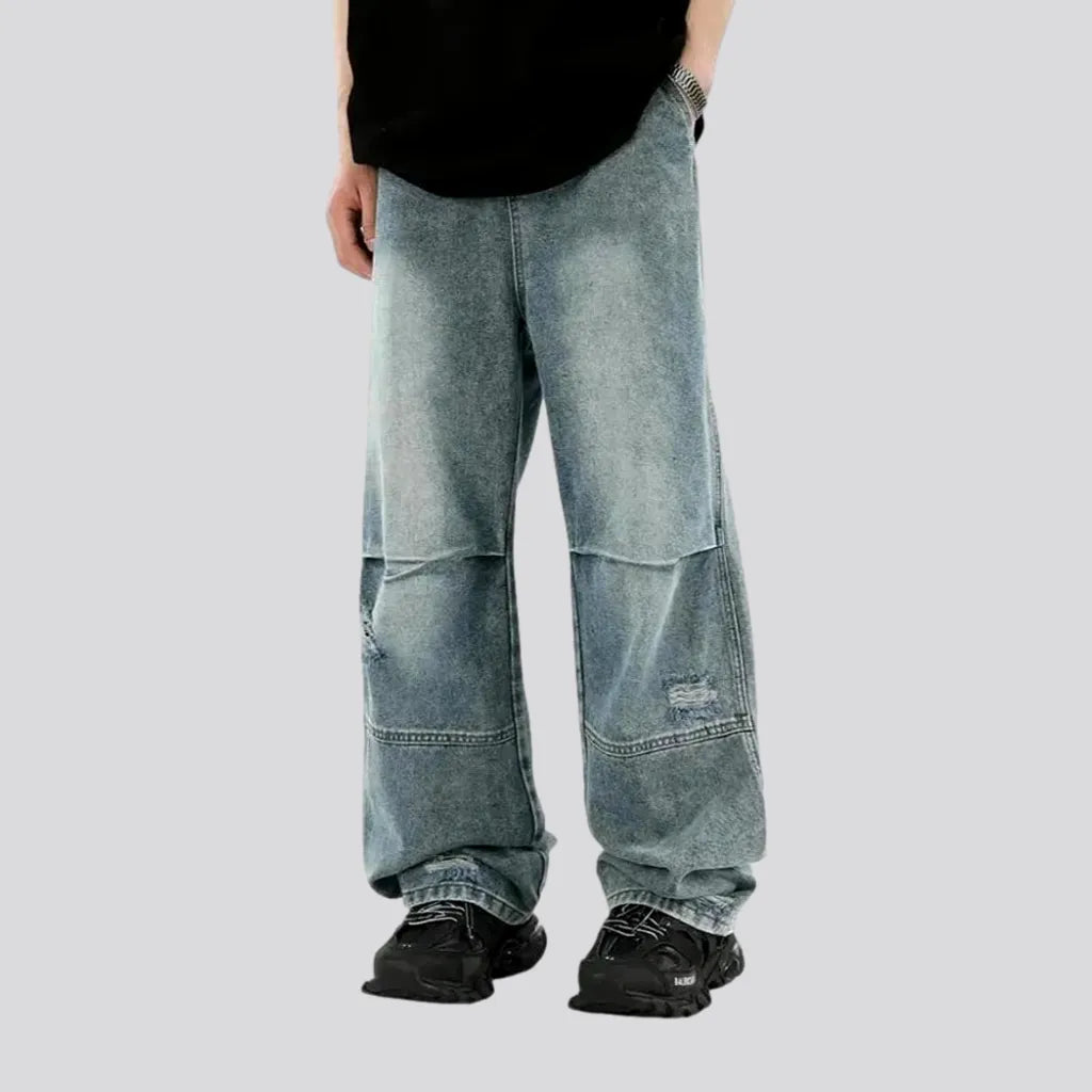 Abraded Distressed Boho Men's Jeans | Jeans4you.shop