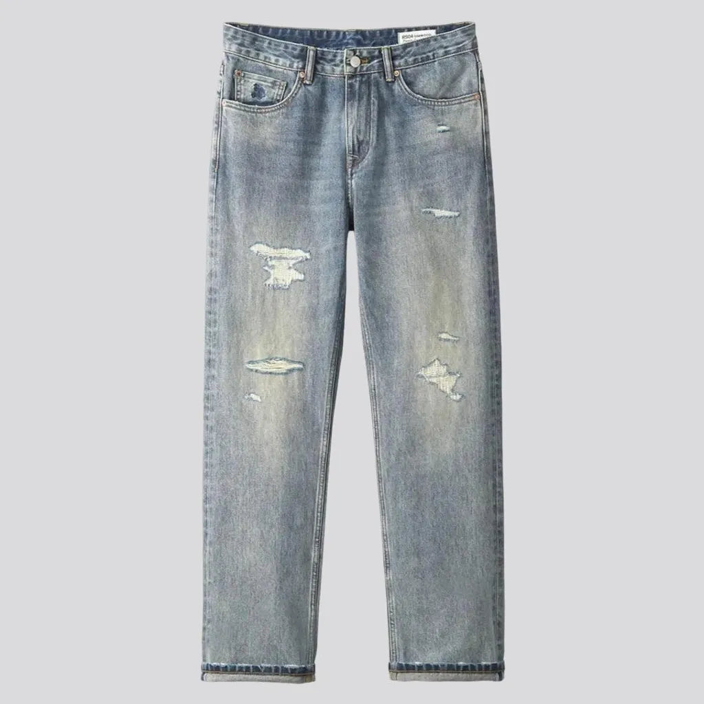 Vintage straight fit men's jeans