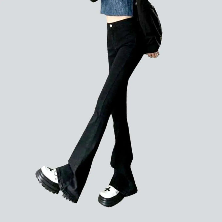 High-waist women's bootcut jeans